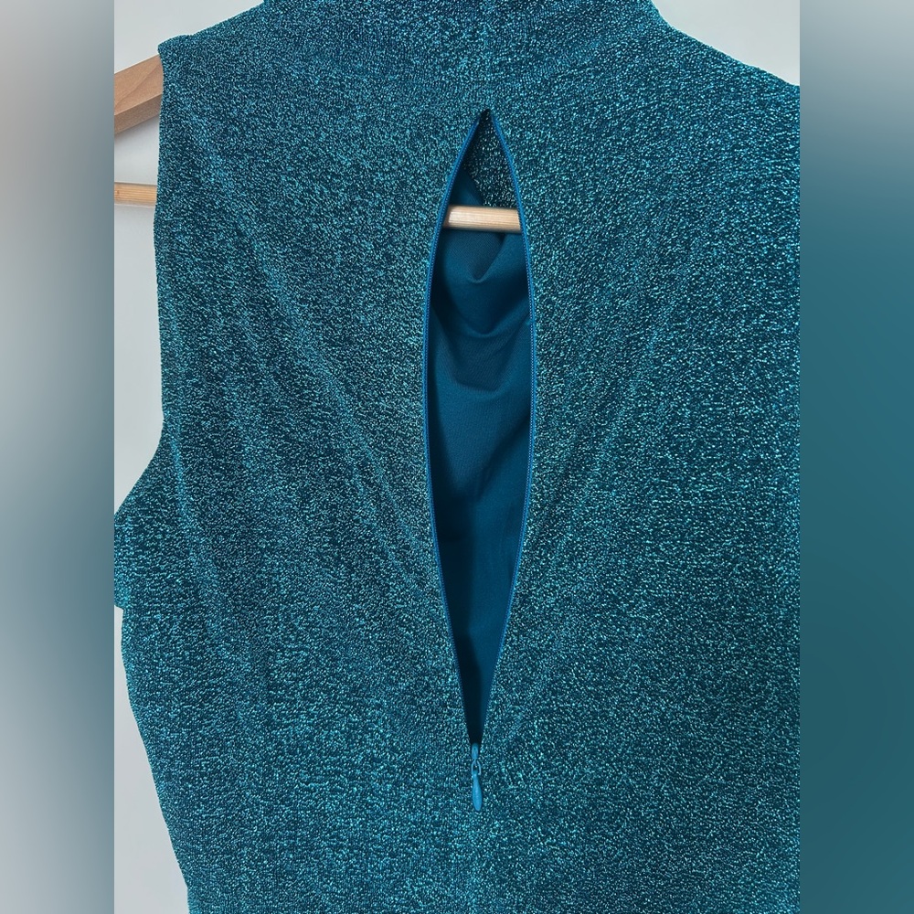 BAOBAB Blue Metallic sleeveless maxi dress - Picture 8 of 15